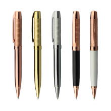 Luxury executive metal ballpoint pen gold plated with custom logo